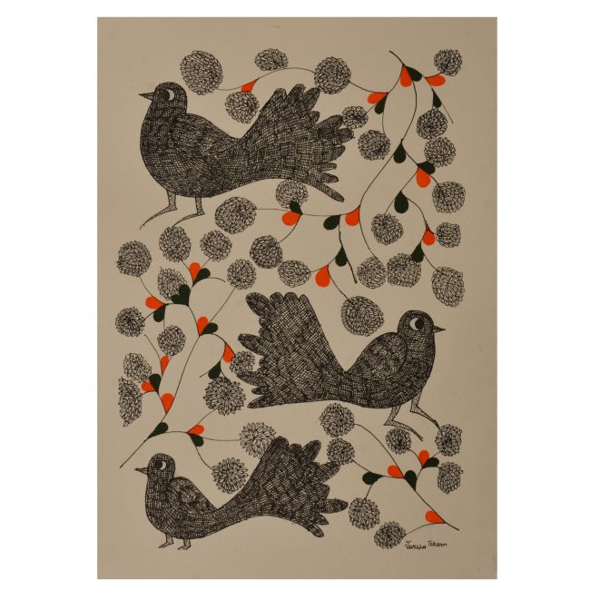 Handcrafted Gond Paper Painting