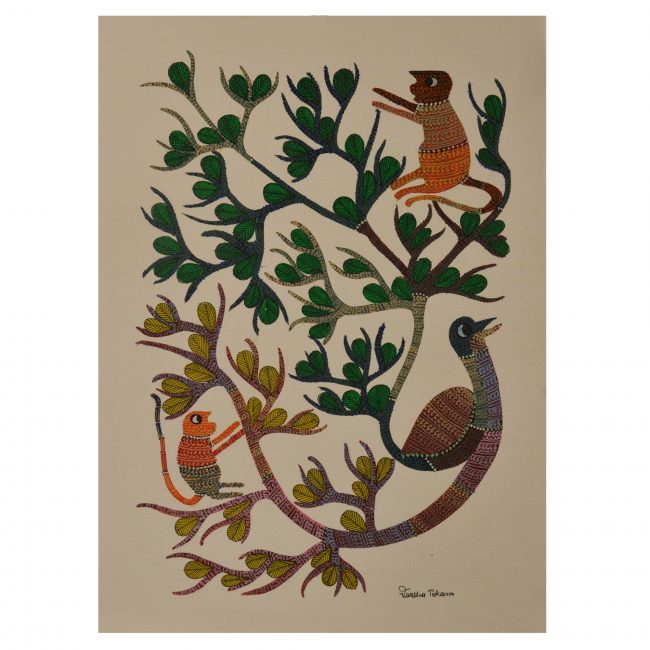 Handcrafted Gond Paper Painting