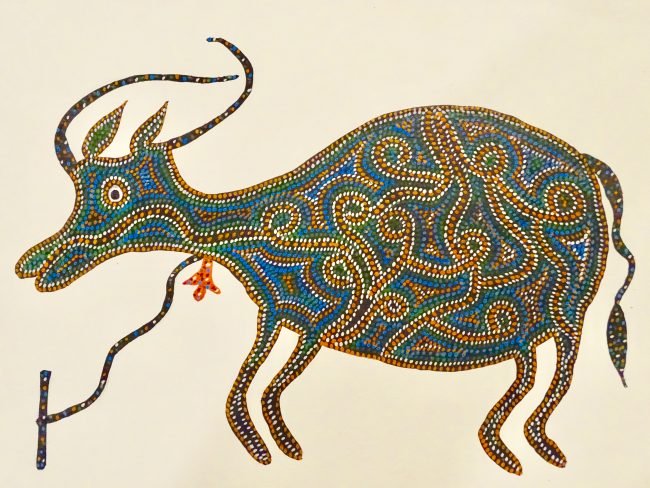 Multicolor Art Decorative Bhil Paper Painting