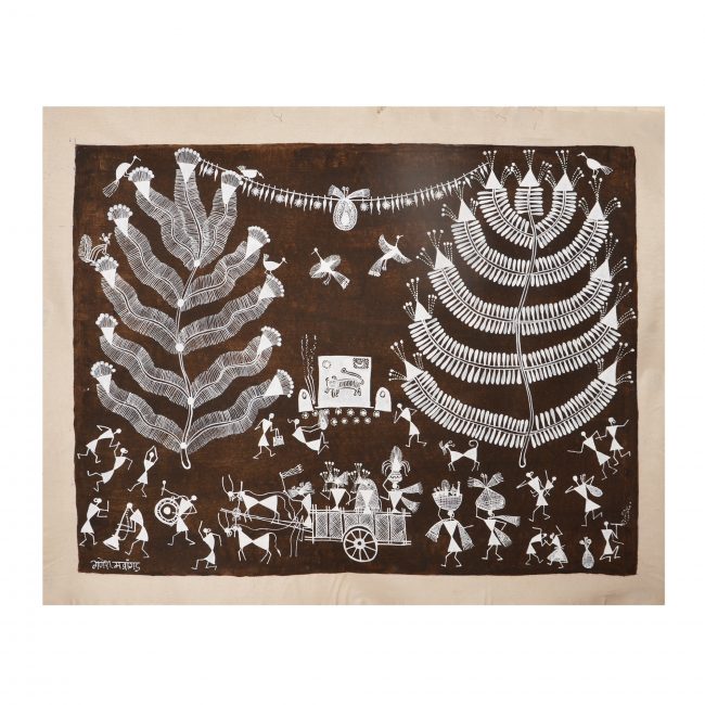 Handcrafted Warli Cloth Painting