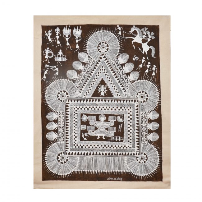 Handcrafted Warli Cloth Painting