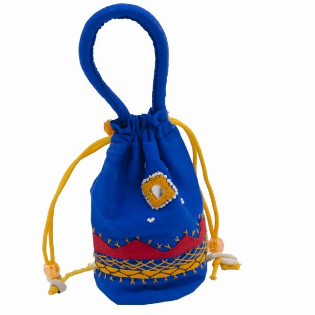 Handcrafted Cotton Banjara Flower Pouch