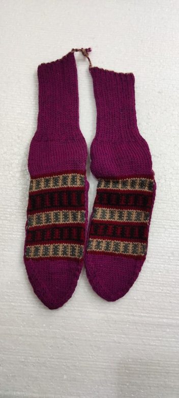 Women's Woolen Multicolor Merino Socks