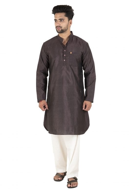 Black Mangalgiri Kurta Pyjama