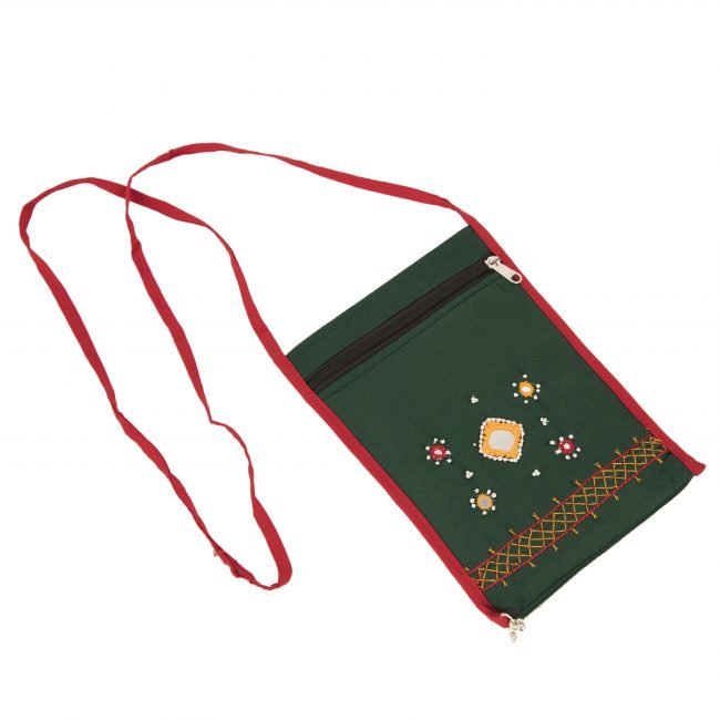 Hand Crafted Cotton Banjara Passport Bag