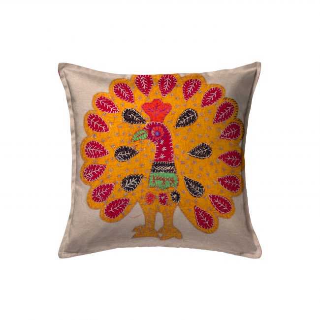 Handcrafted Cotton Multicolor Cushion Cover