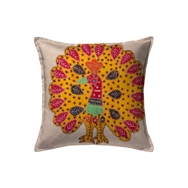 Handcrafted Cotton Multicolor Cushion Cover