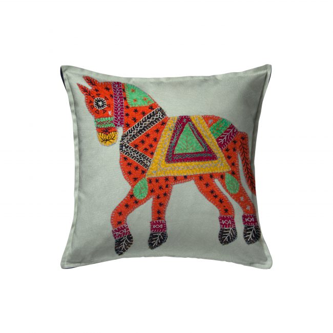 Handcrafted Cotton Multicolor Cushion Cover