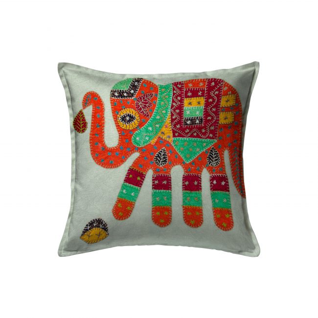 Handcrafted Cotton Multicolor Cushion Cover