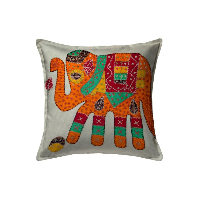 Handcrafted Cotton Multicolor Cushion Cover