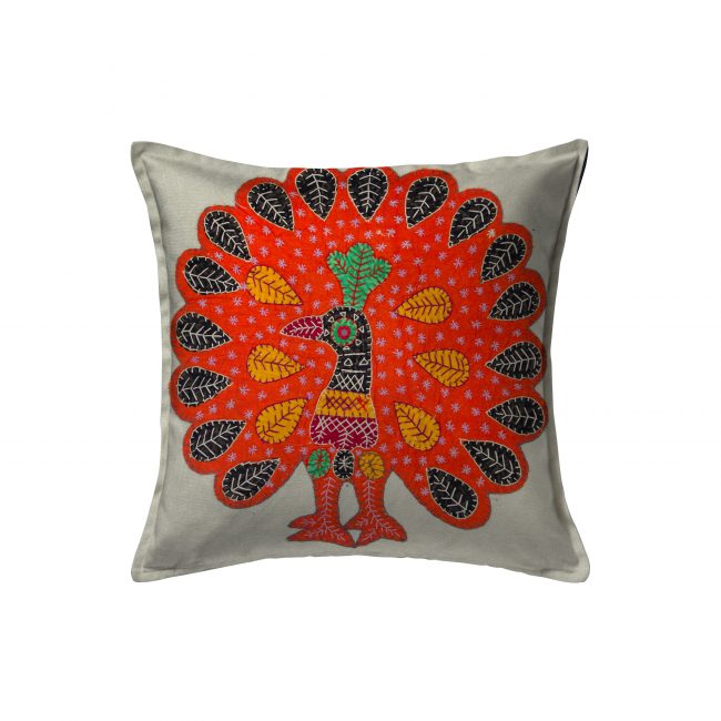 Handcrafted Cotton Multicolor Cushion Cover
