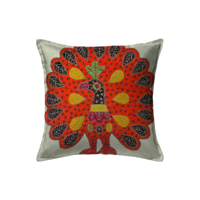 Handcrafted Cotton Multicolor Cushion Cover
