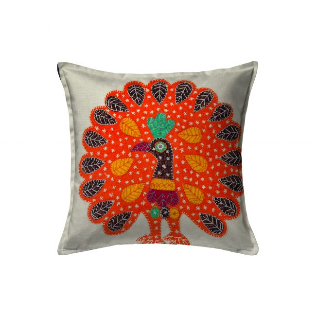 Handcrafted Cotton Multicolor Cushion Cover