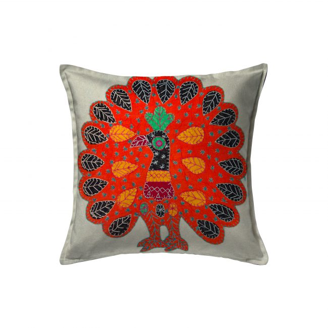 Handcrafted Cotton Multicolor Cushion Cover
