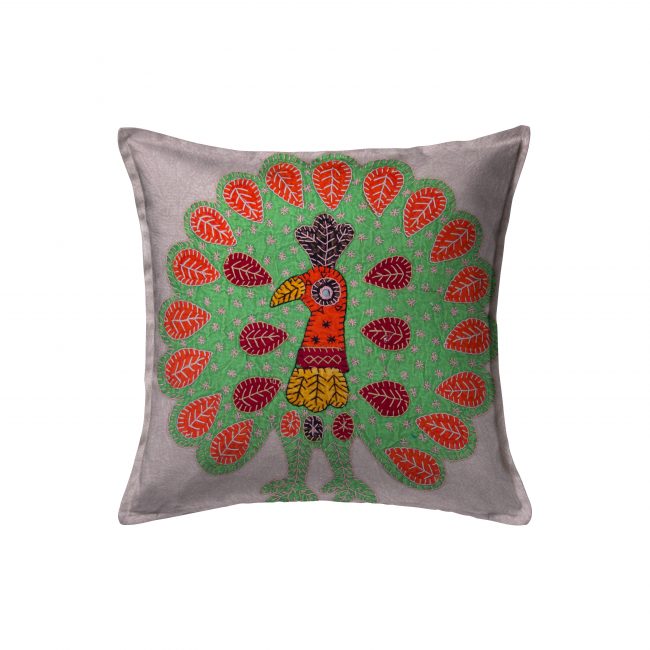 Handcrafted Cotton Multicolor Cushion Cover