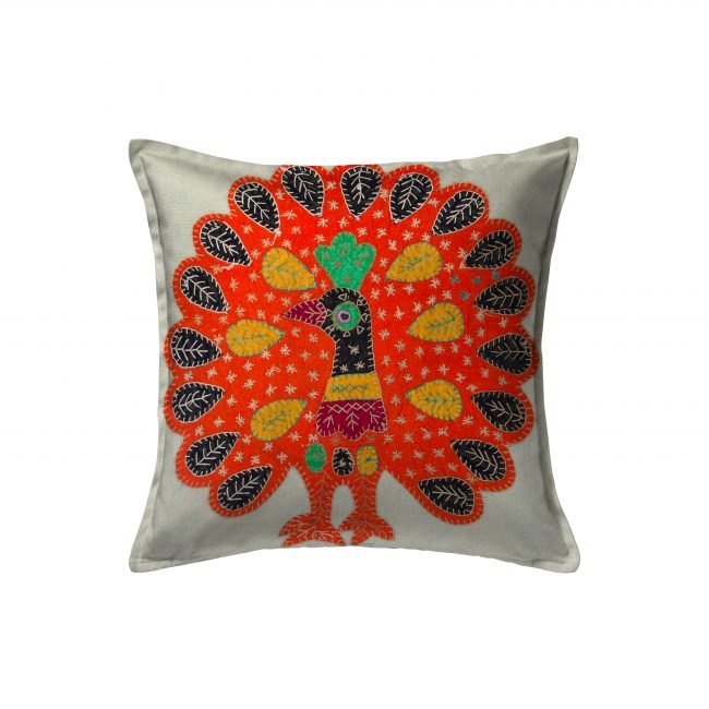 Handcrafted Cotton Multicolor Cushion Cover