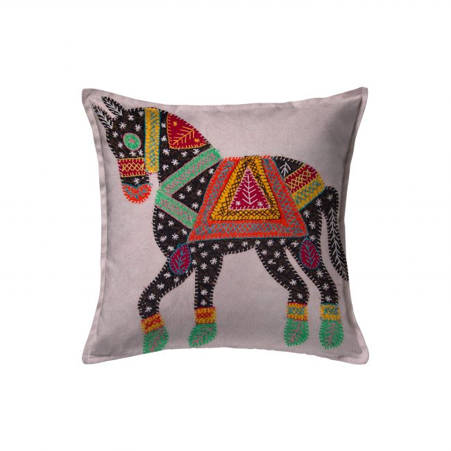 Handcrafted Cotton Multicolor Cushion Cover