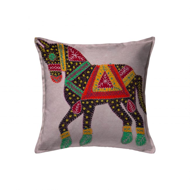 Handcrafted Cotton Multicolor Cushion Cover