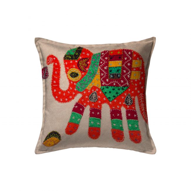 Handcrafted Cotton Multicolor Cushion Cover