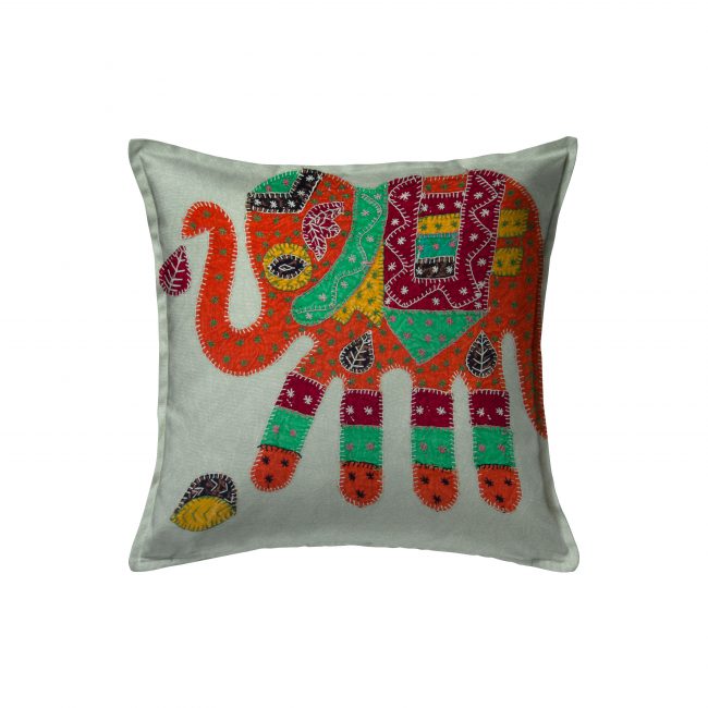 Handcrafted Cotton Multicolor Cushion Cover