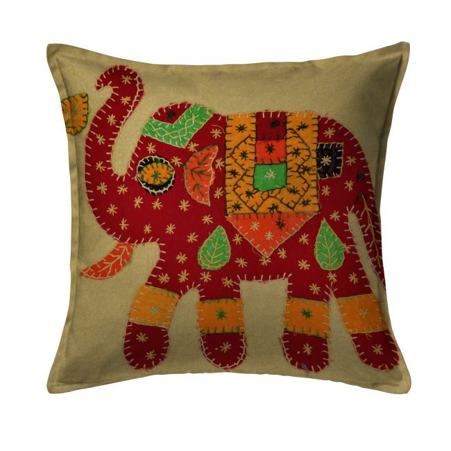 Handcrafted Cotton Multicolor Cushion Cover