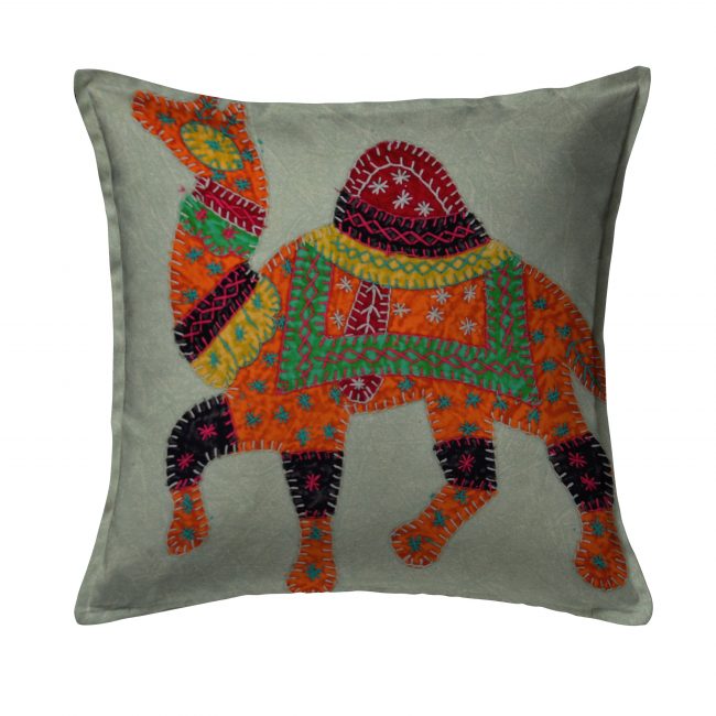Handcrafted Cotton Multicolor Cushion Cover