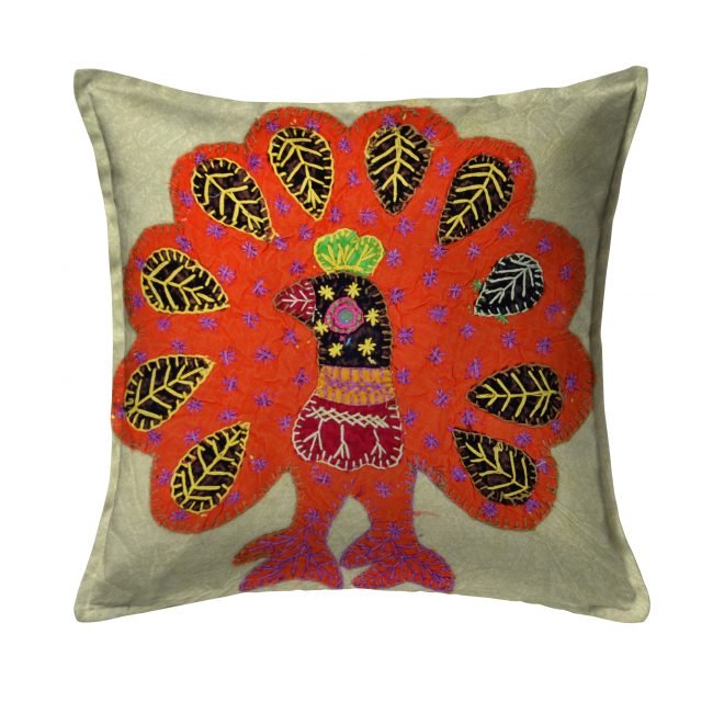 Handcrafted Cotton Multicolor Cushion Cover