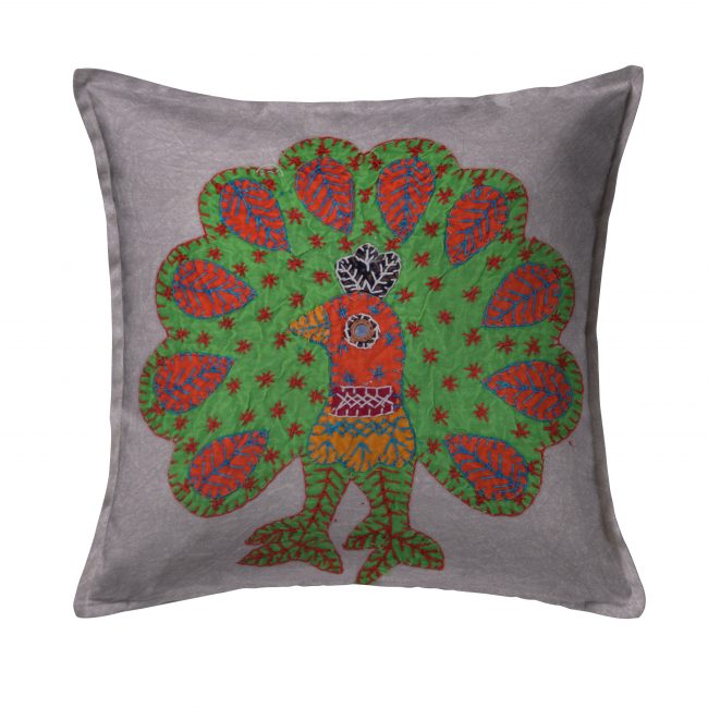 Handcrafted Cotton Multicolor Cushion Cover