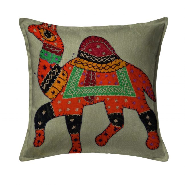 Handcrafted Cotton Multicolor Cushion Cover
