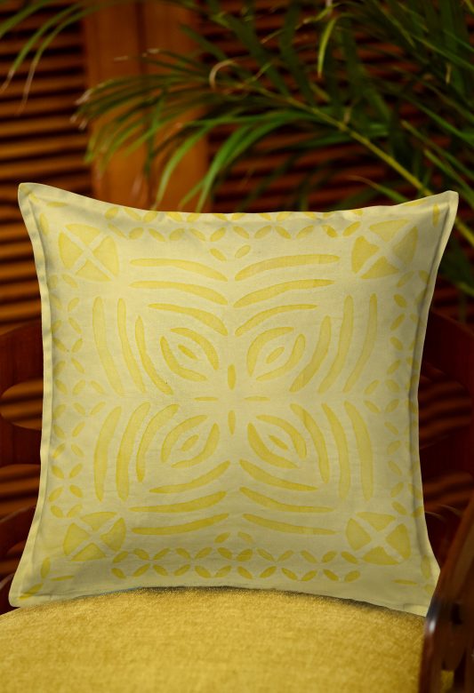 Cotton 1 Piece Cushion Cover with Applique Cut Work Set