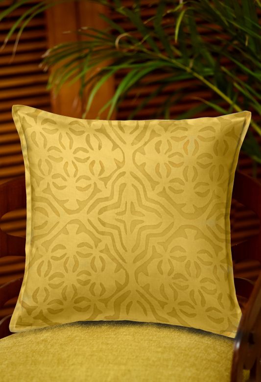 Cotton 1 Piece Cushion Cover with Applique Cut Work Set