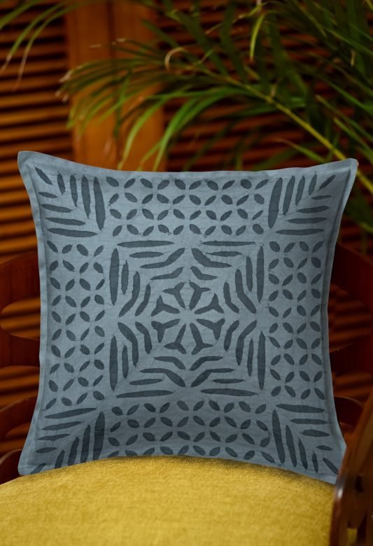 Cotton 1 Piece Cushion Cover with Applique Cut Work Set