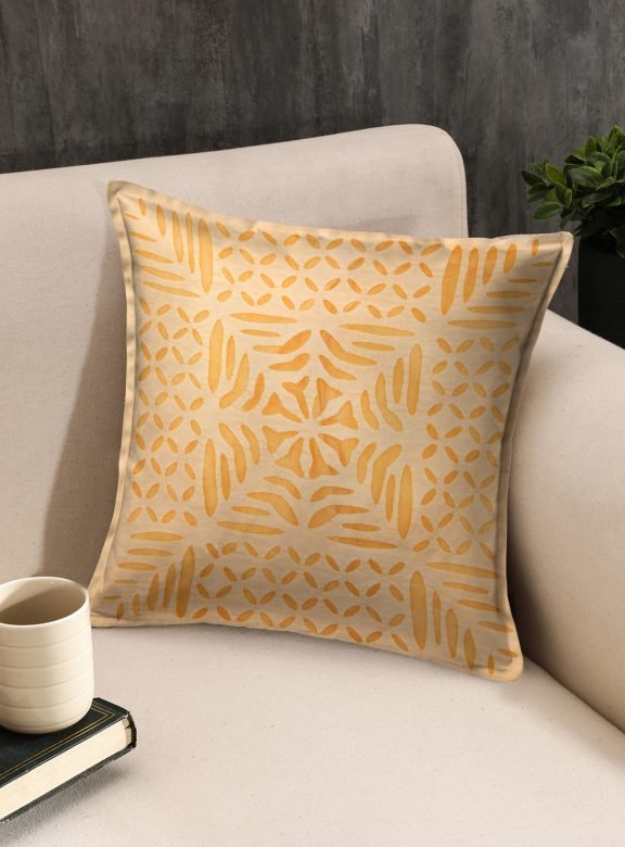 1 Piece Cotton Cushion Cover with Applique Cut Work Set
