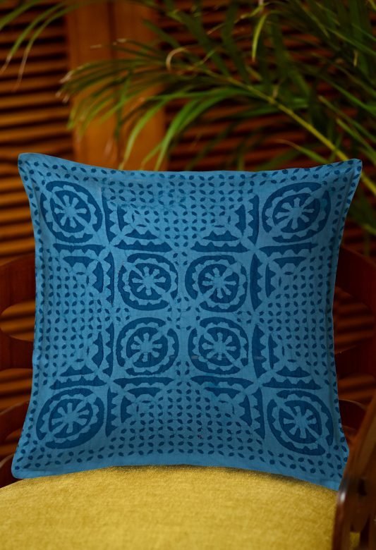 Cotton 1 Piece Cushion Cover with Applique Cut Work Set