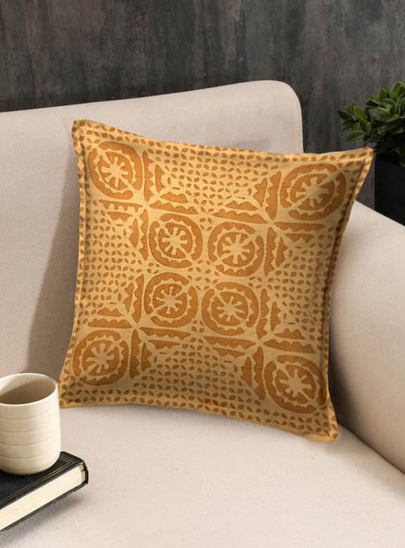 Cotton 1 Piece Cushion Cover with Applique Cut Work Set