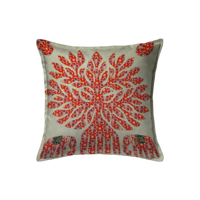 Handcrafted Cotton Multicolor Cushion Cover