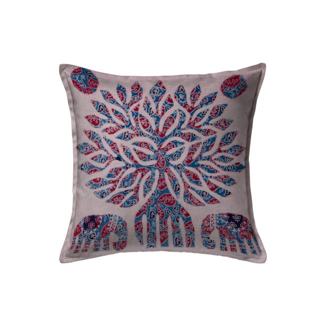 Handcrafted Cotton Multicolor Cushion Cover