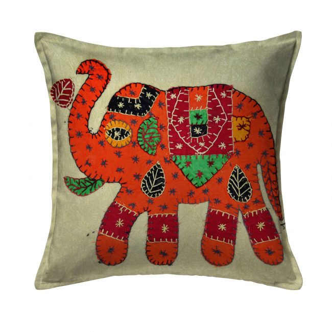 Handcrafted Cotton Multicolor Cushion Cover