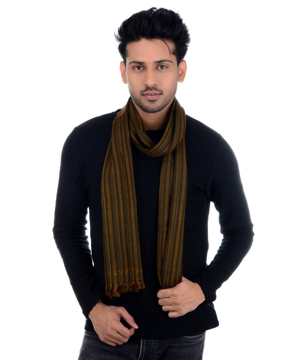 Handwoven Muffler - Multi Colour : HP