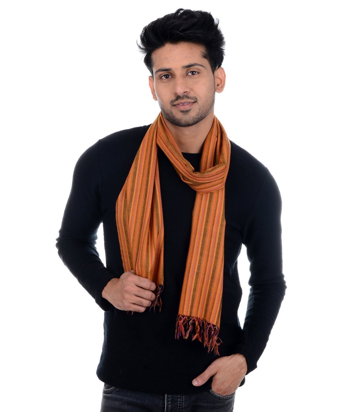 Tribes India Handwoven Multi Colour Muffler