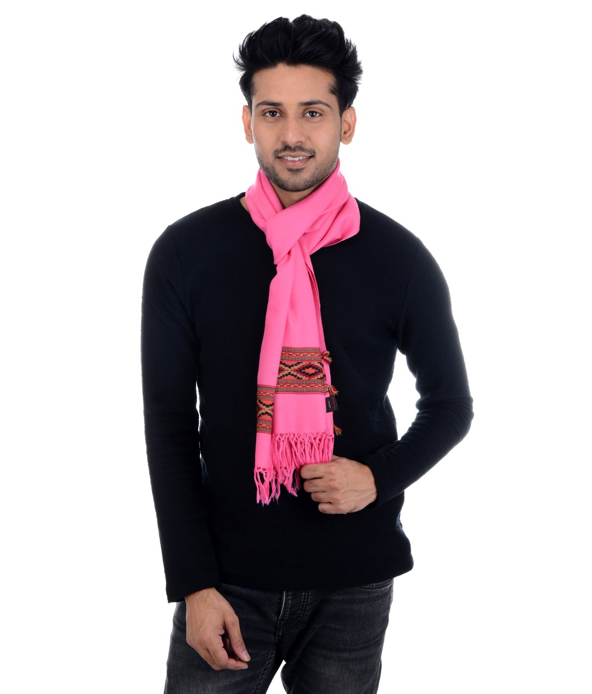 Handwoven Muffler - Chasm Pink : HP