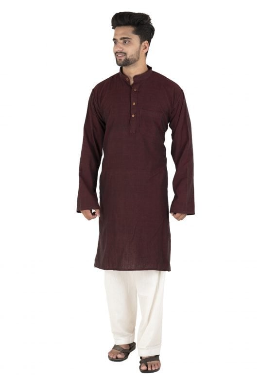 Dark Maroon Long Kurta