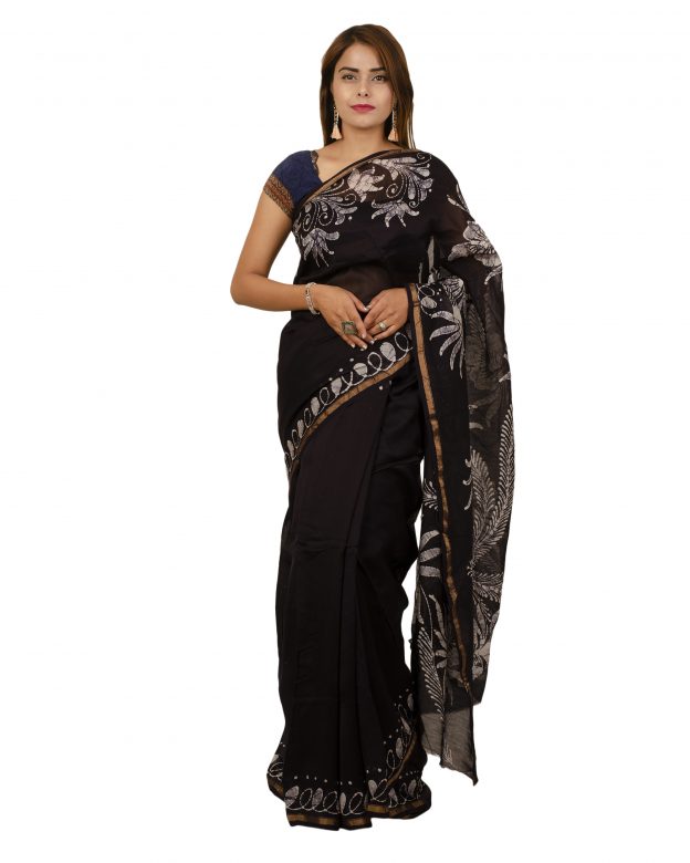 Art Silk Zari Multicolor Tribal Traditional Party Wear Saree