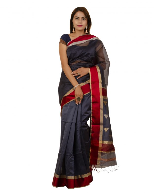 Art Silk Zari Multicolor Tribal Traditional Party Wear Saree