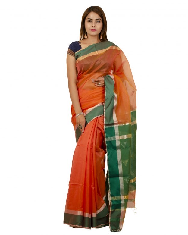 Art Silk Zari Multicolor Tribal Traditional Party Wear Saree