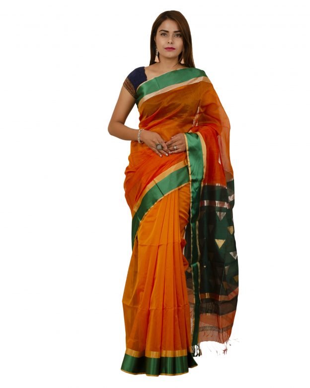 Art Silk Zari Multicolor Tribal Traditional Party Wear Saree