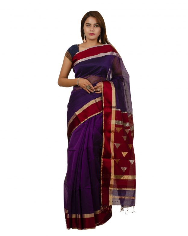 Art Silk Zari Multicolor Tribal Traditional Party Wear Saree