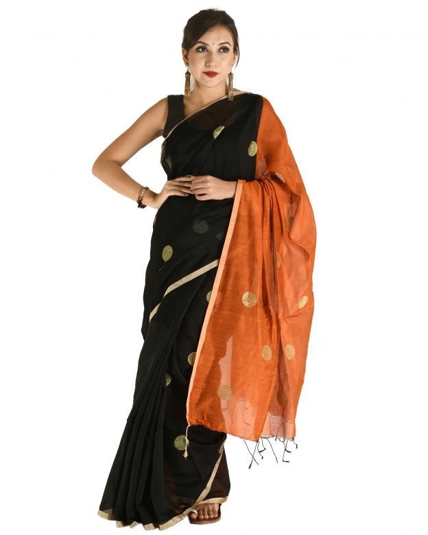 Handloom Multicolor Cotton Saree