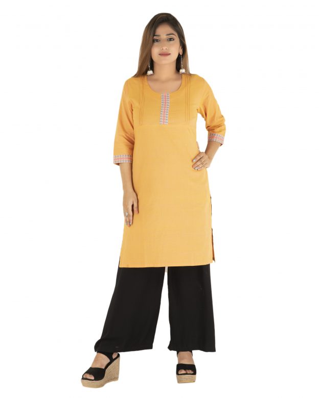 Handwoven Cotton Regular Fit Casual Kurti