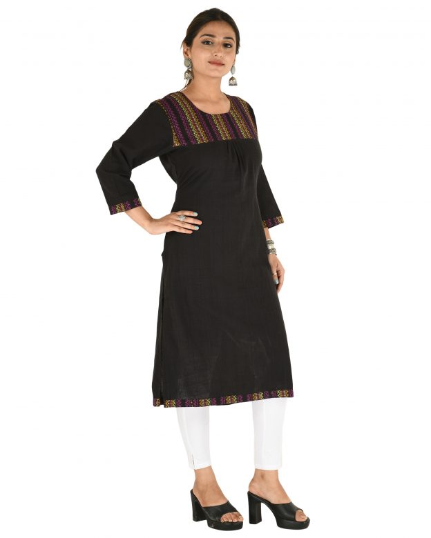 Handwoven Cotton Regular Fit Casual Kurti
